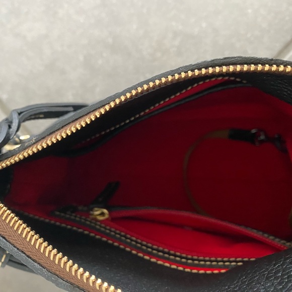 Dooney & Bourke Black Pebble Leather Tassel Shoulder Bag NWT - Picture 10 of 13